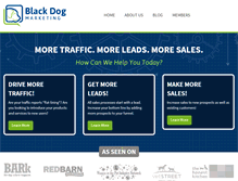 Tablet Screenshot of blackdogmarketing.com